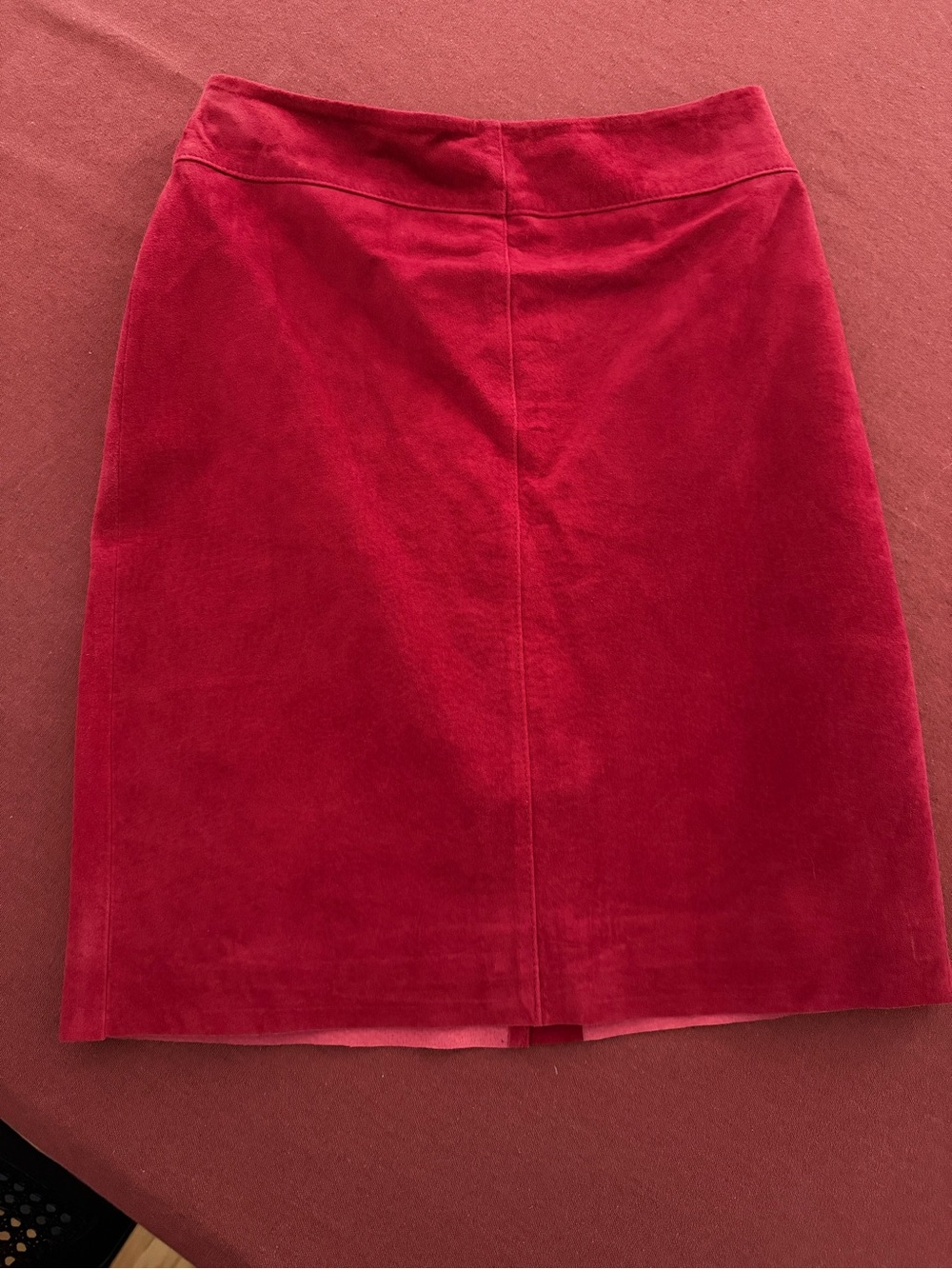 Express Women’s Red Suede Pencil Skirt